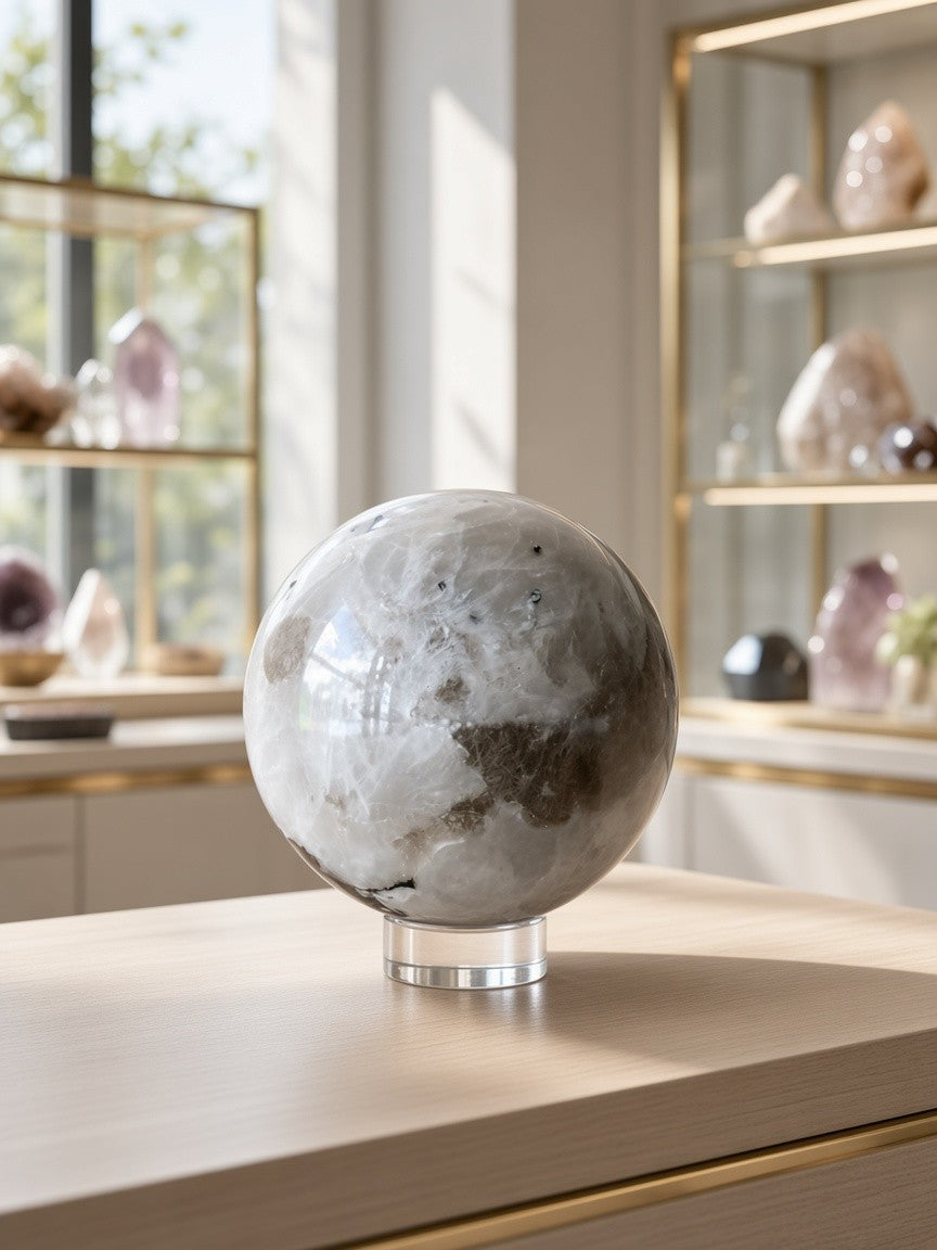 Rainbow Moonstone Sphere