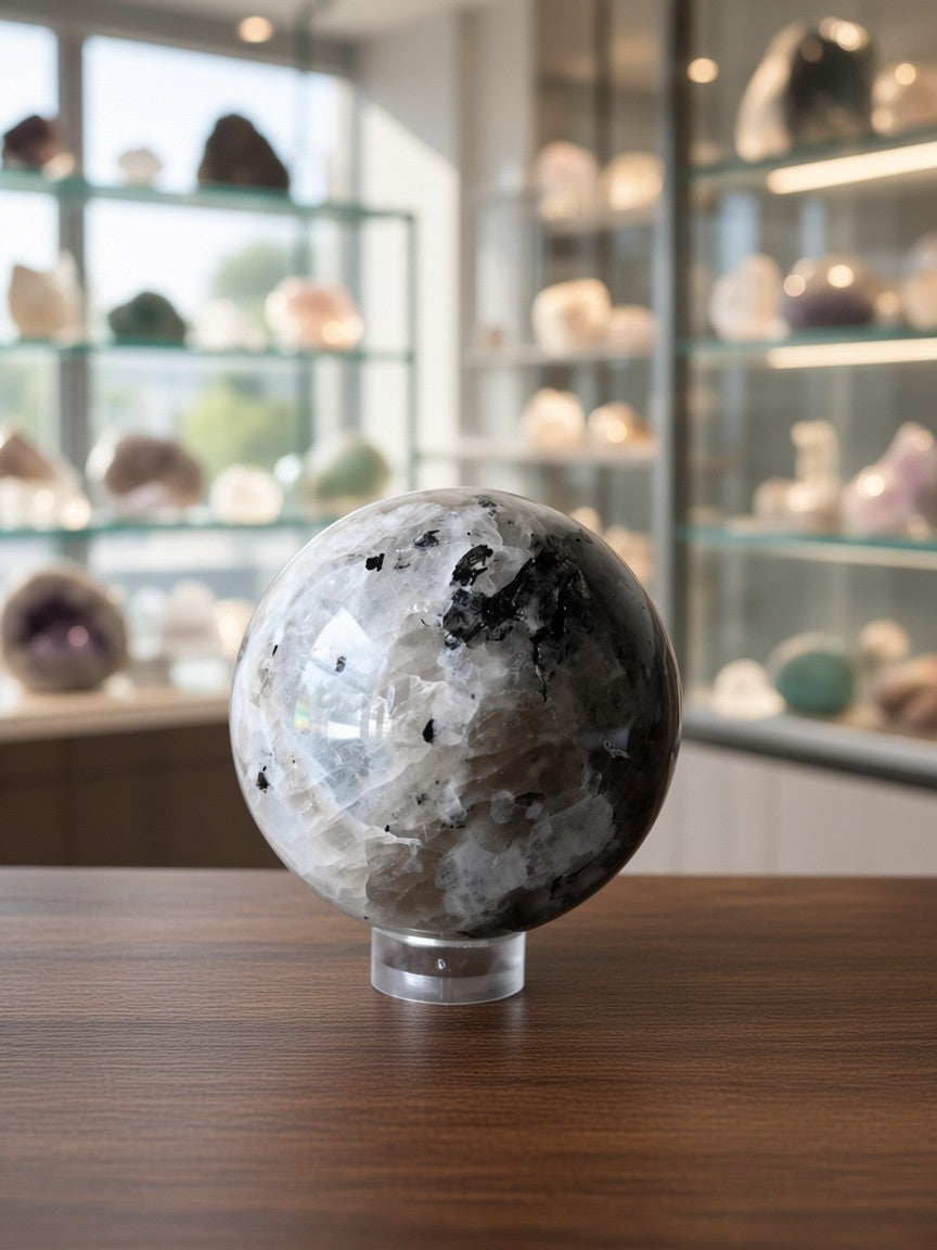 Rainbow Moonstone Sphere