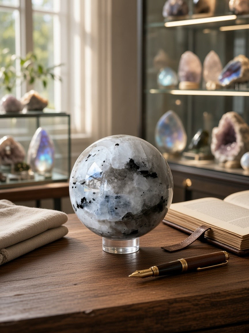 Rainbow Moonstone Sphere