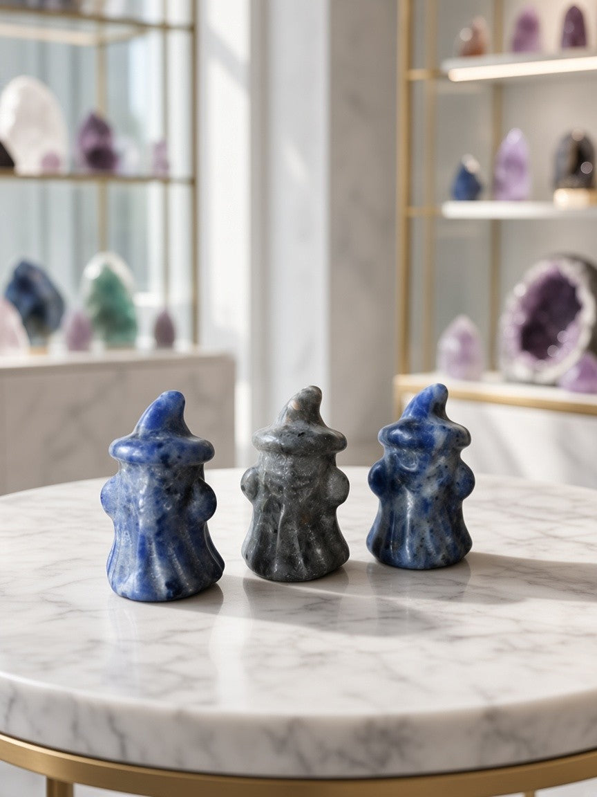 Sodalite Ghost Carving