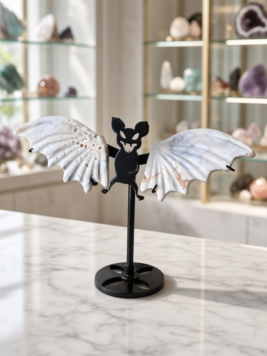 Cherry Blossom Bat Carving