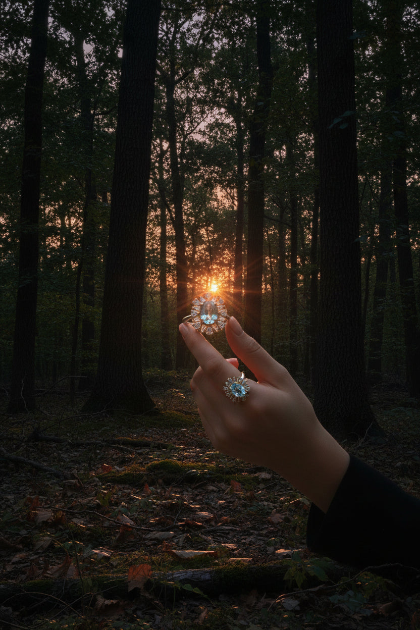 Golden Tranquility Ring