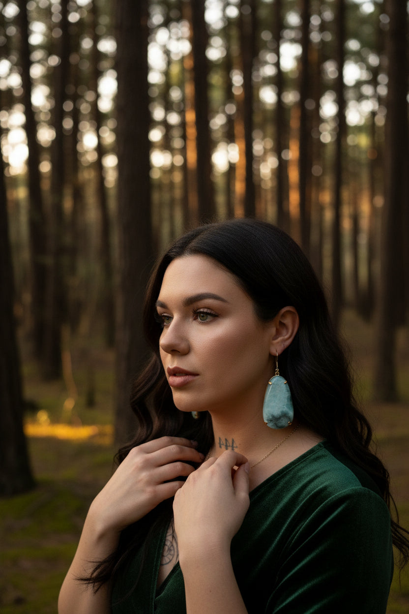Ocean Calm Drop Earrings