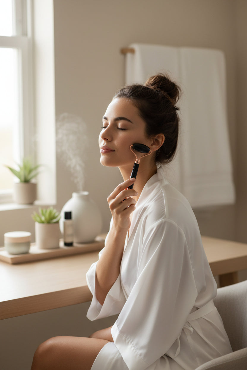 Black Obsidian Facial Roller