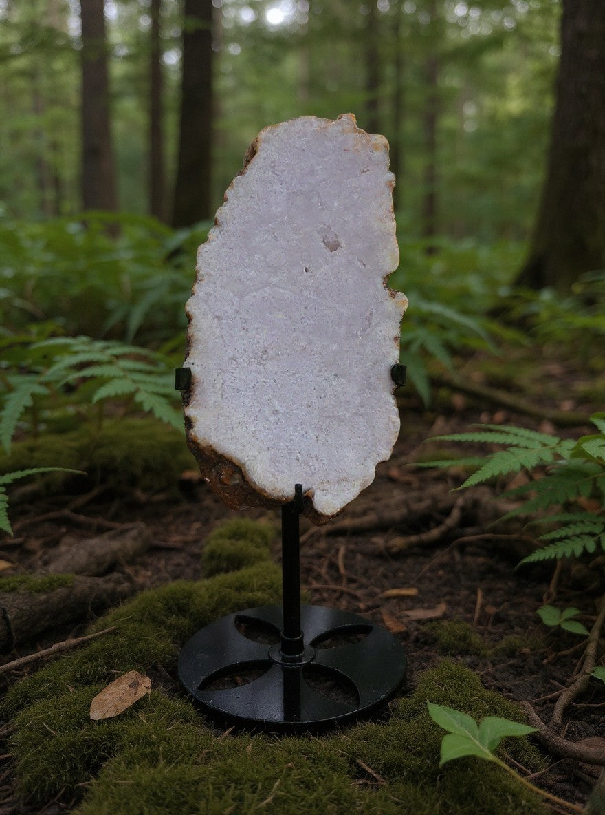 Pink Amethyst on Stand