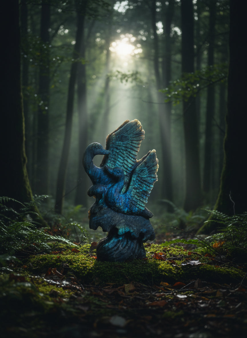 Labradorite Master Crafted Swan