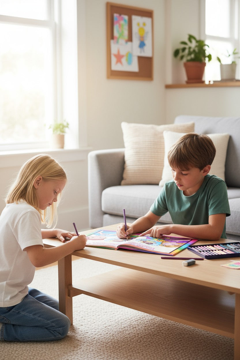 Big Feelings & Bright Hearts: A Calming Colouring Book for Kids