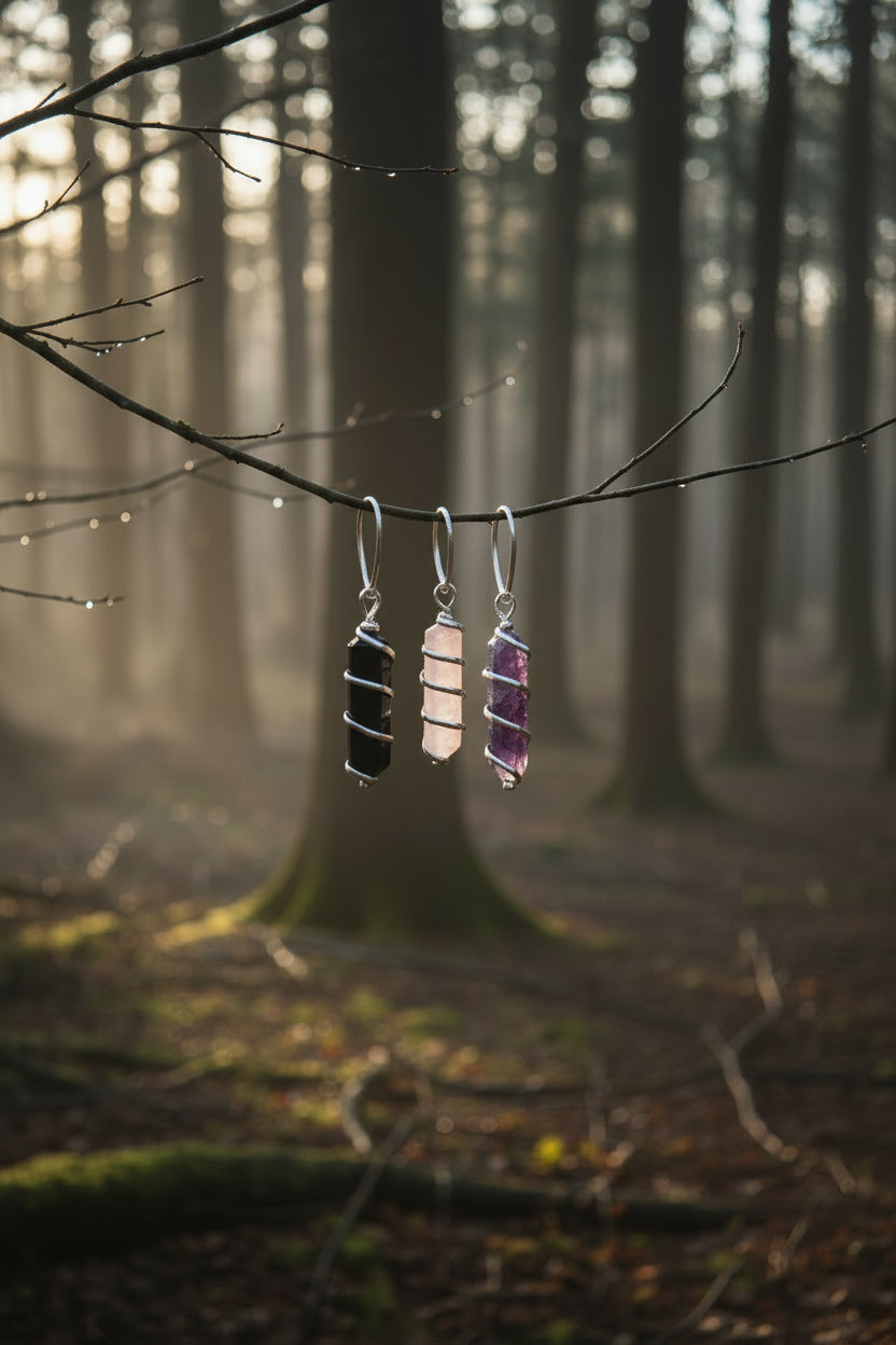 Silver Wrapped Harmony Pendants