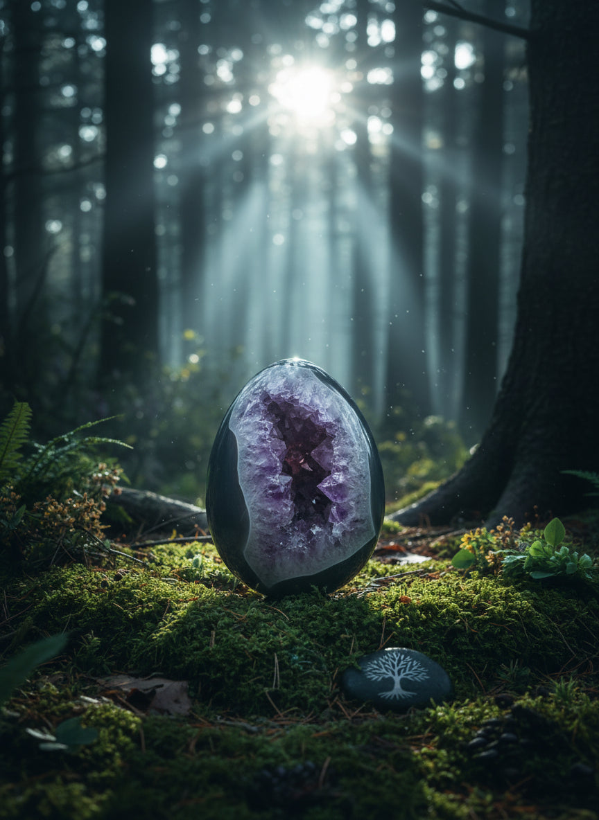 Brazilian Amethyst Geode Egg