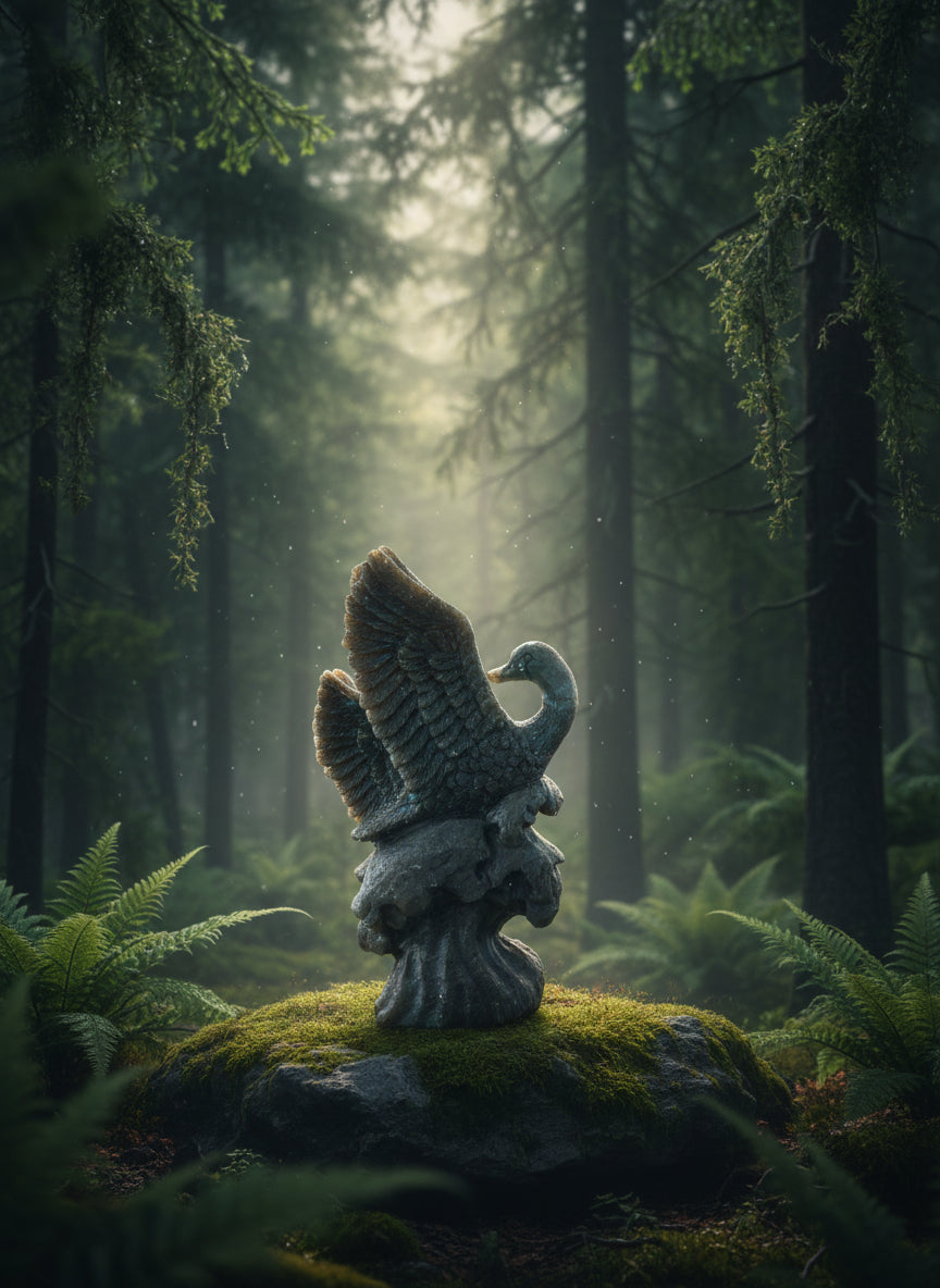 Labradorite Master Crafted Swan