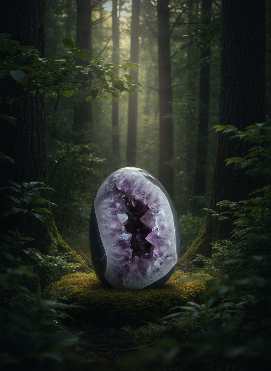 Brazilian Amethyst Geode Egg