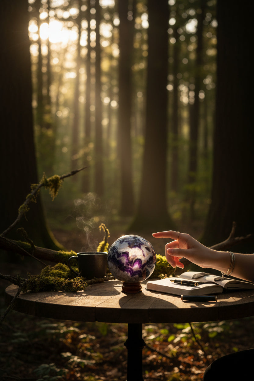 Banded Amethyst Sphere