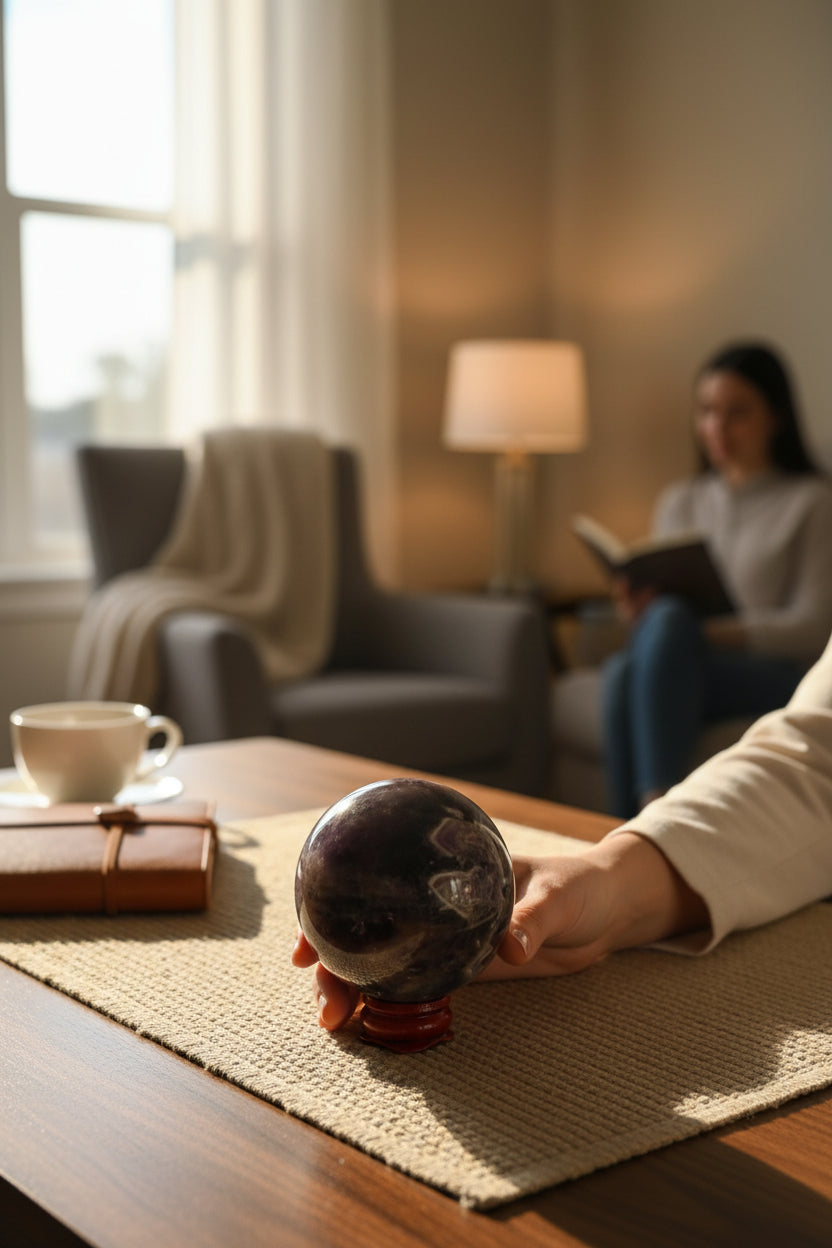 Banded Amethyst Sphere