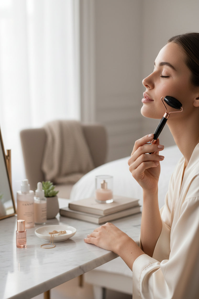 Black Obsidian Facial Roller