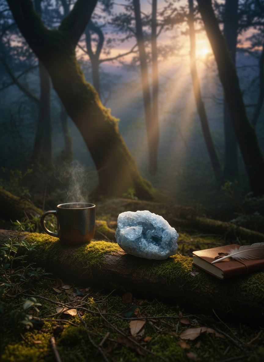 Celestite Cluster