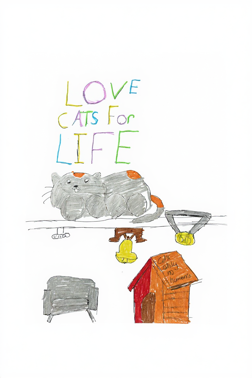 Love Cats for Life by Gabriel (Aged 11)