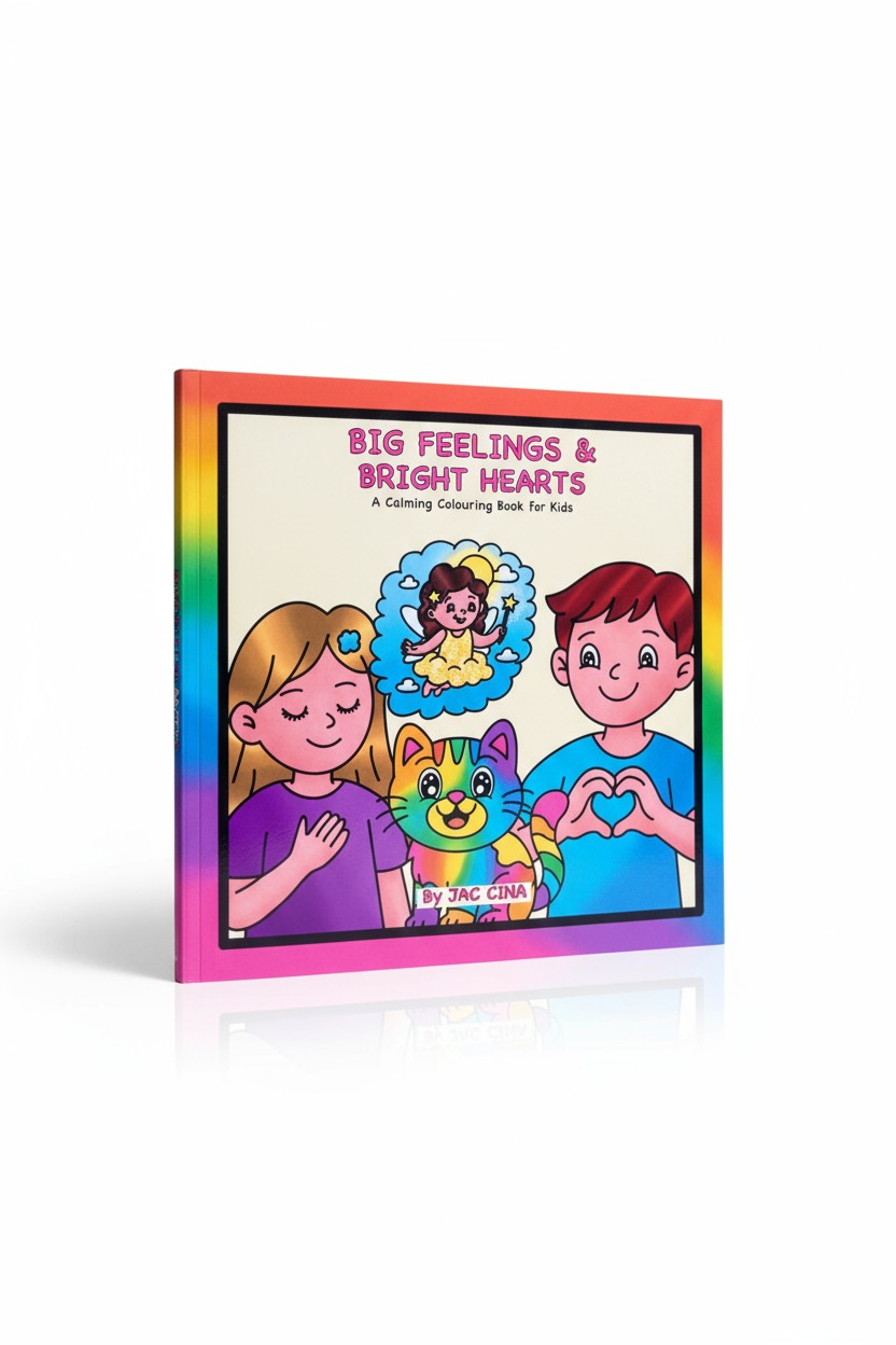 Big Feelings & Bright Hearts: A Calming Colouring Book for Kids