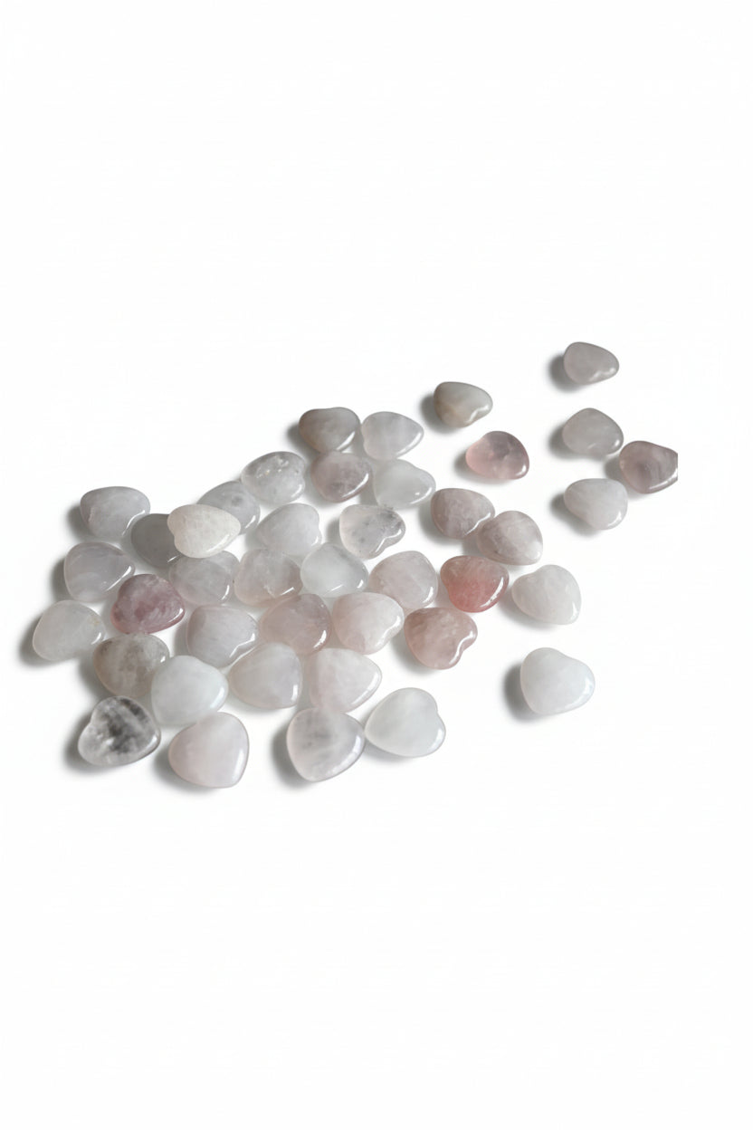 Rose Quartz Mini Hearts