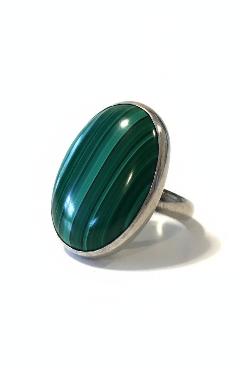 Grounded Heart Ring Size O 1/2